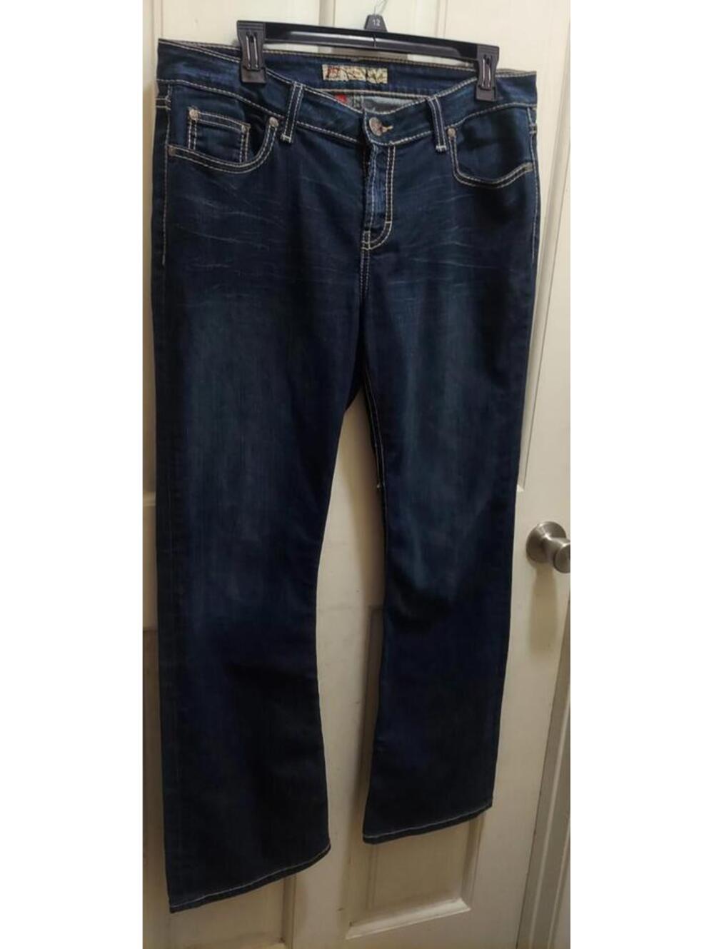 BKE kate blue dark denim jeans.